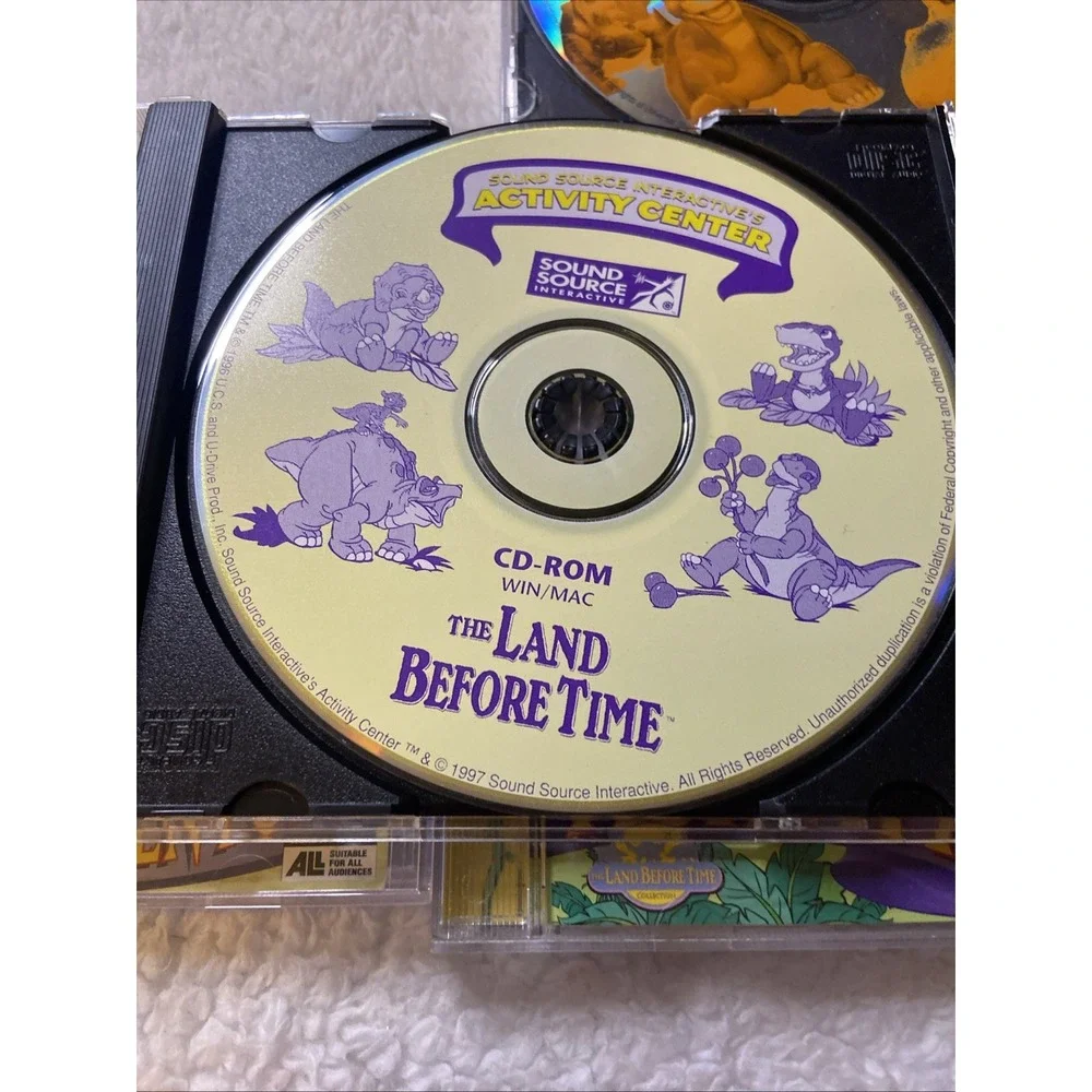 X4 The Land Before Time PC MAC CD ROM Activity Ctr Arcade Kindergarten Adventure